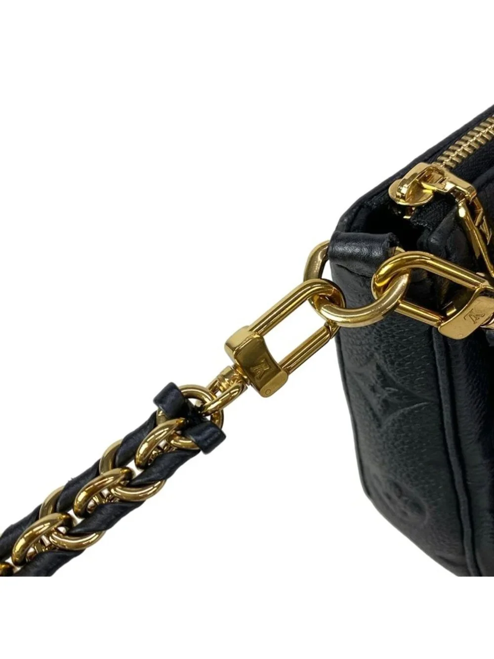 Louis Vuitton Shoulder Bag Monogram Empreinte Multi Pochette Soir Noir Leather
